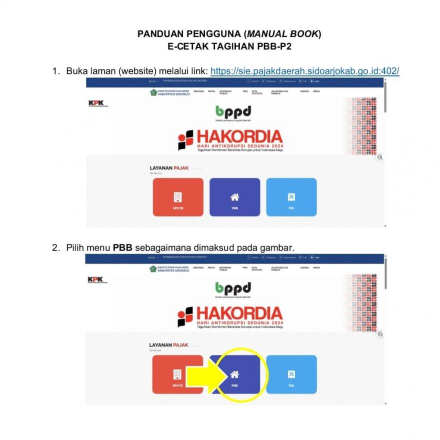 BULAN PANUTAN PAJAK PBB P-2 PEMERINTAH DESA BLIGO